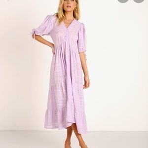 Auguste Lilac Midi Dress New
